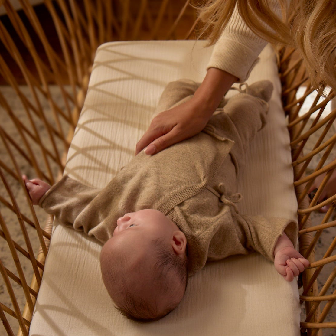 Cashmere kimono Cardigan and Trouser Set Oatmeal