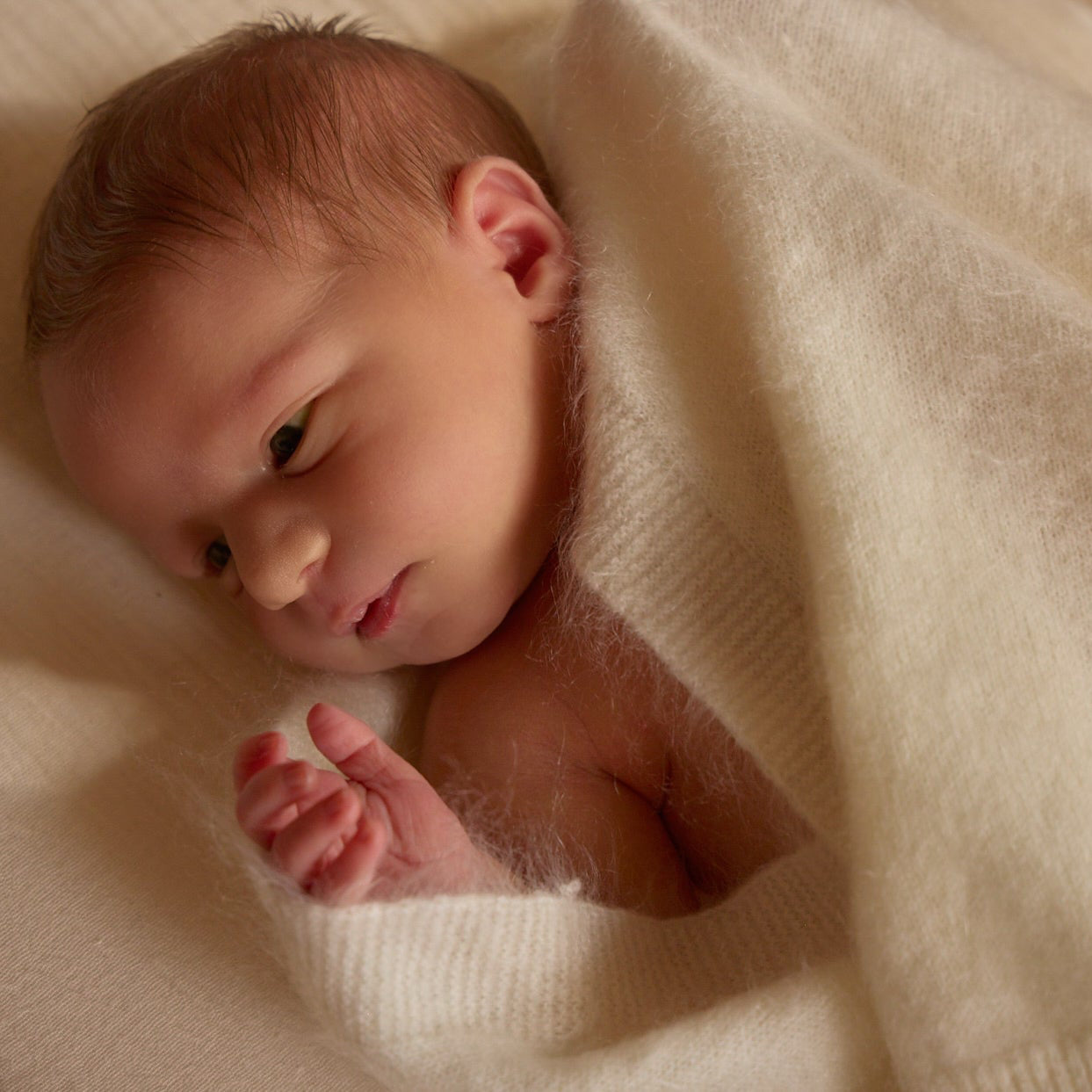 Brushed Cashmere Blanket White