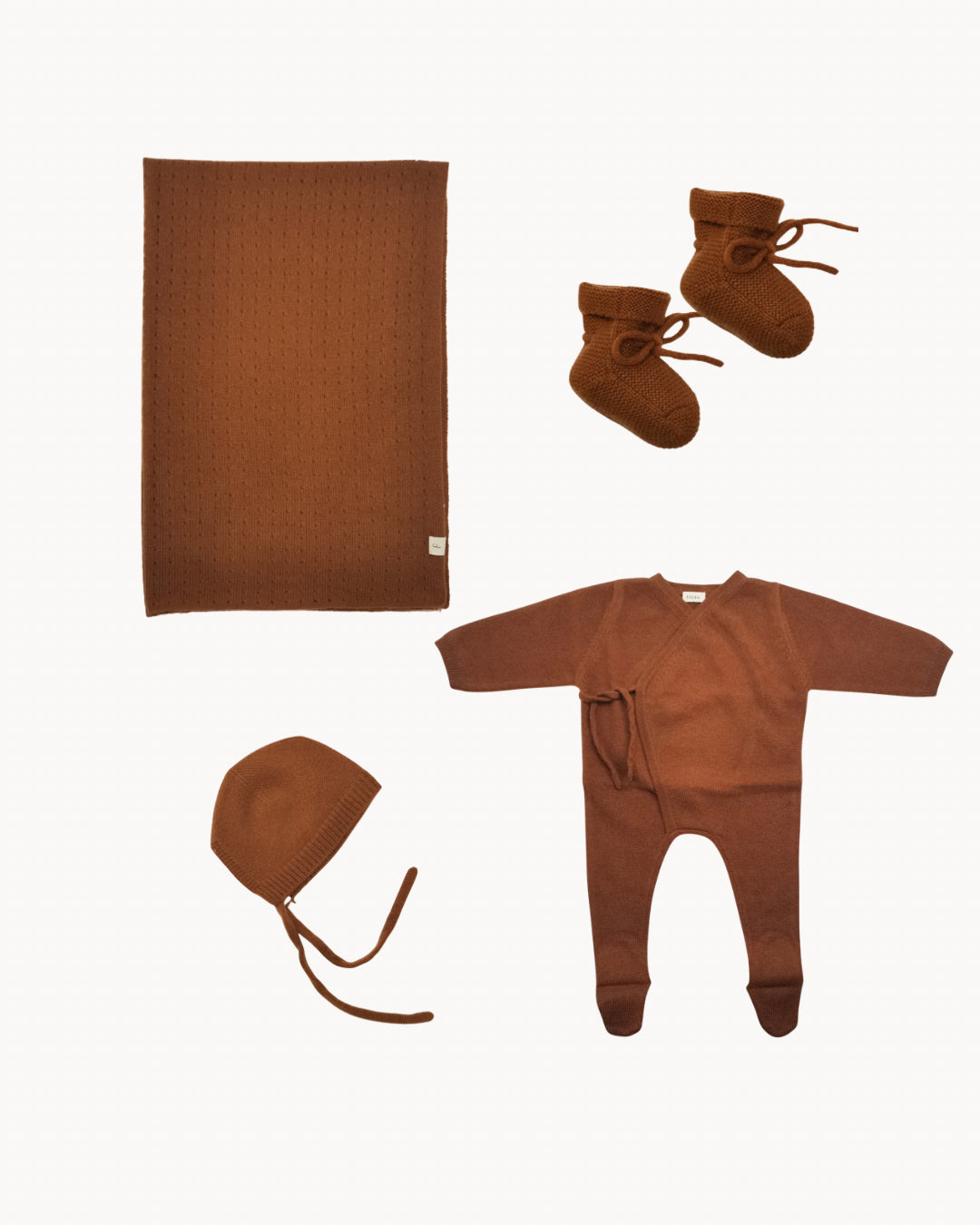 Luxury Cashmere Gift Set Terracotta