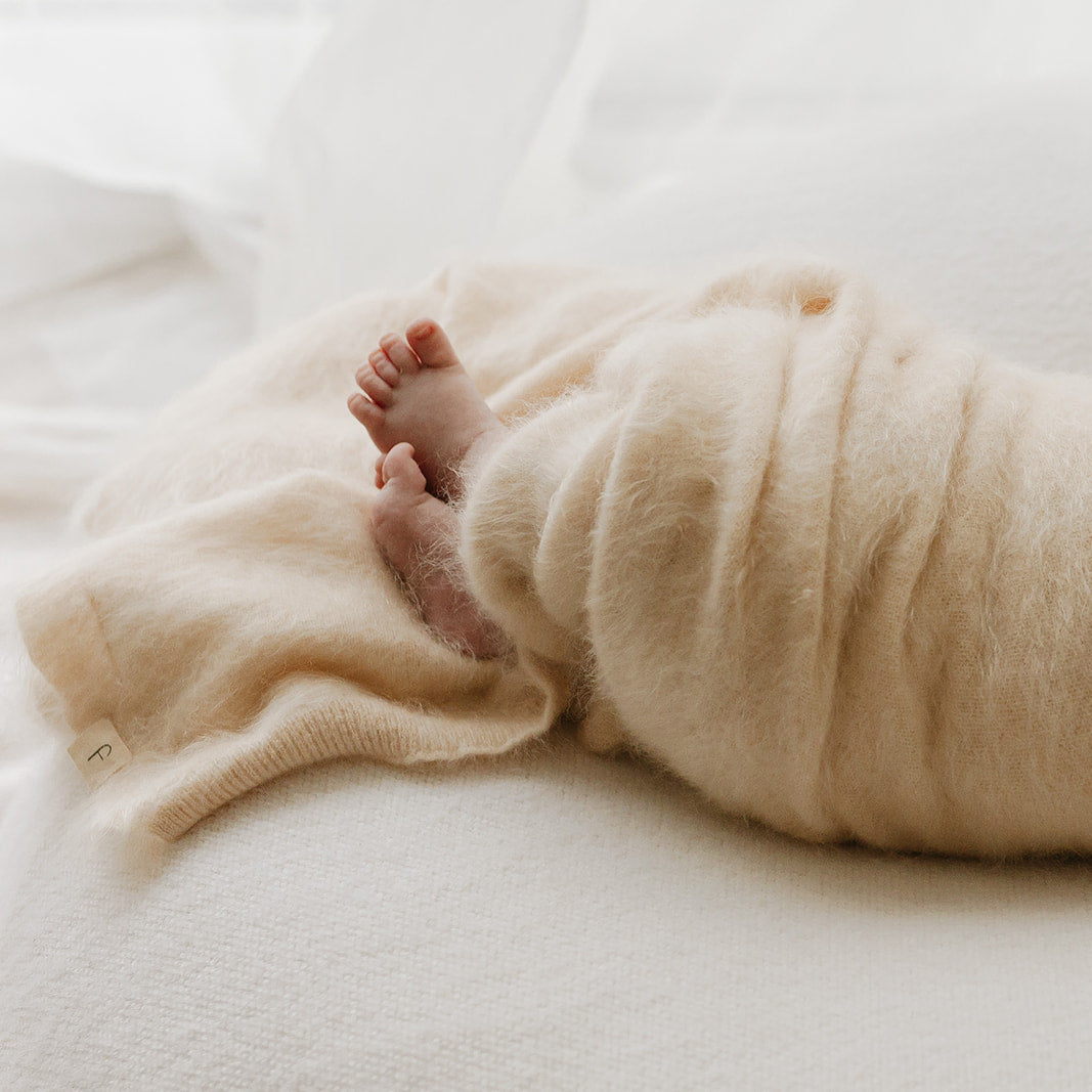 Brushed Cashmere Blanket Beige