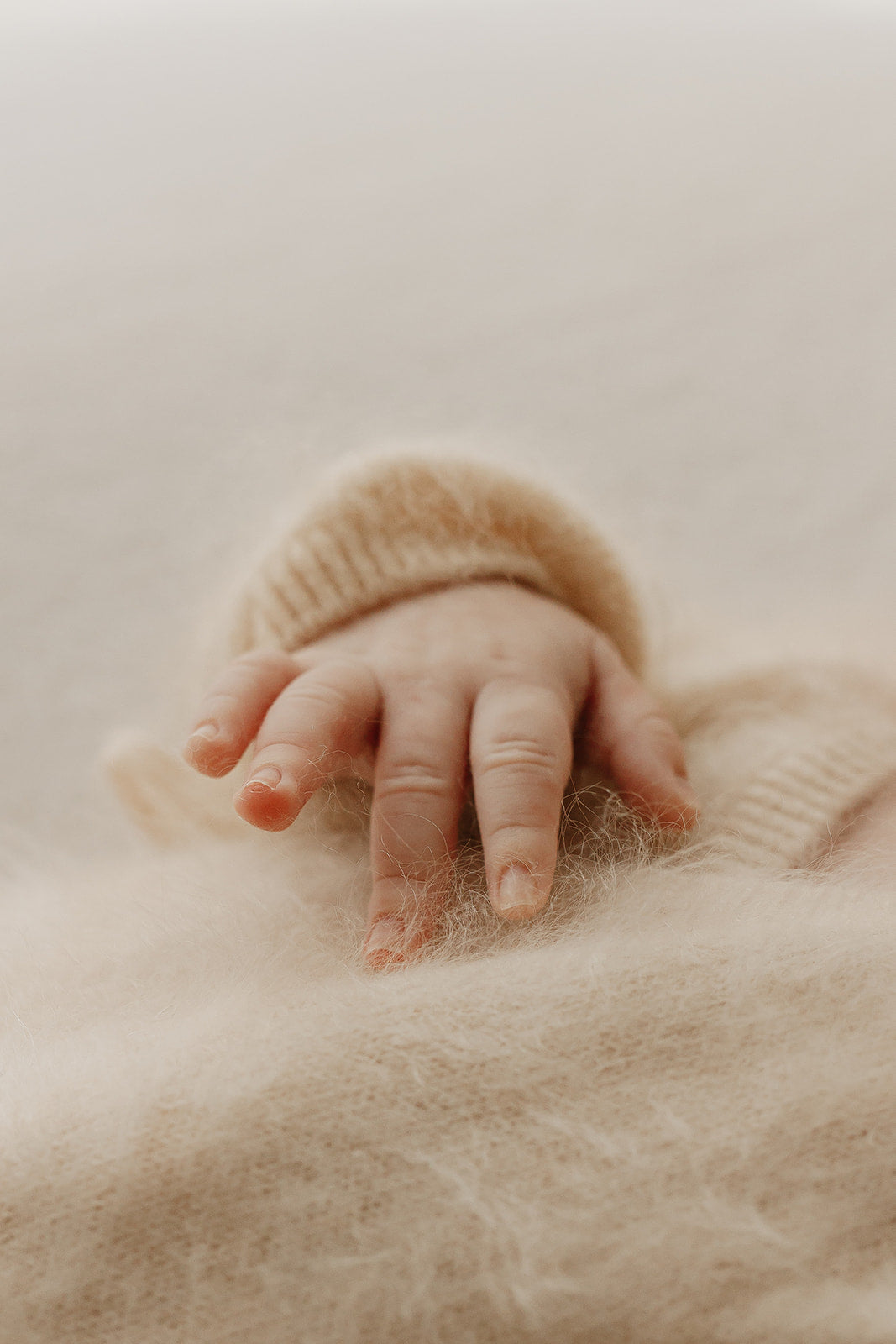 Brushed Cashmere Babygrow, beanie and booties gift set