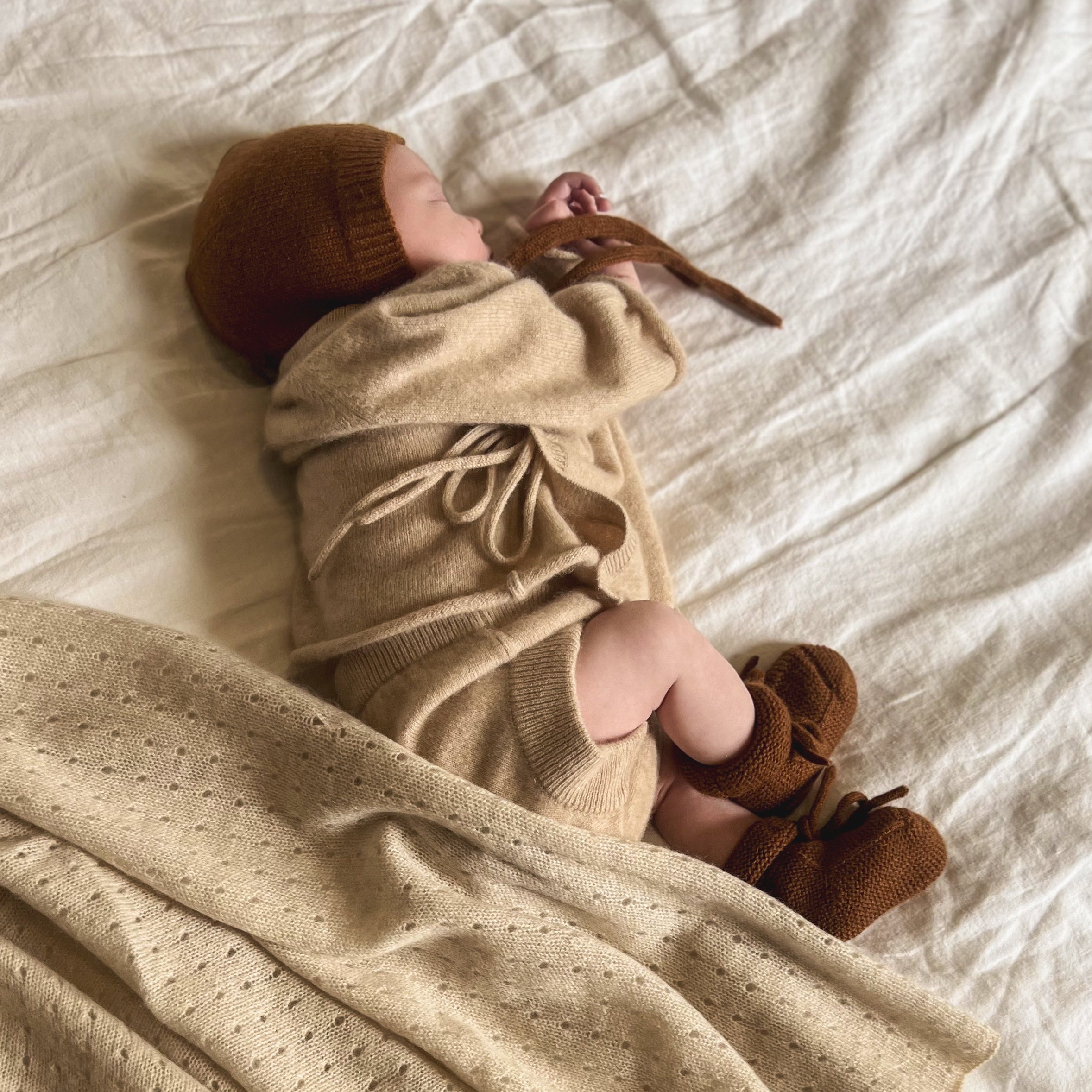 Cashmere Bonnet warm terracotta