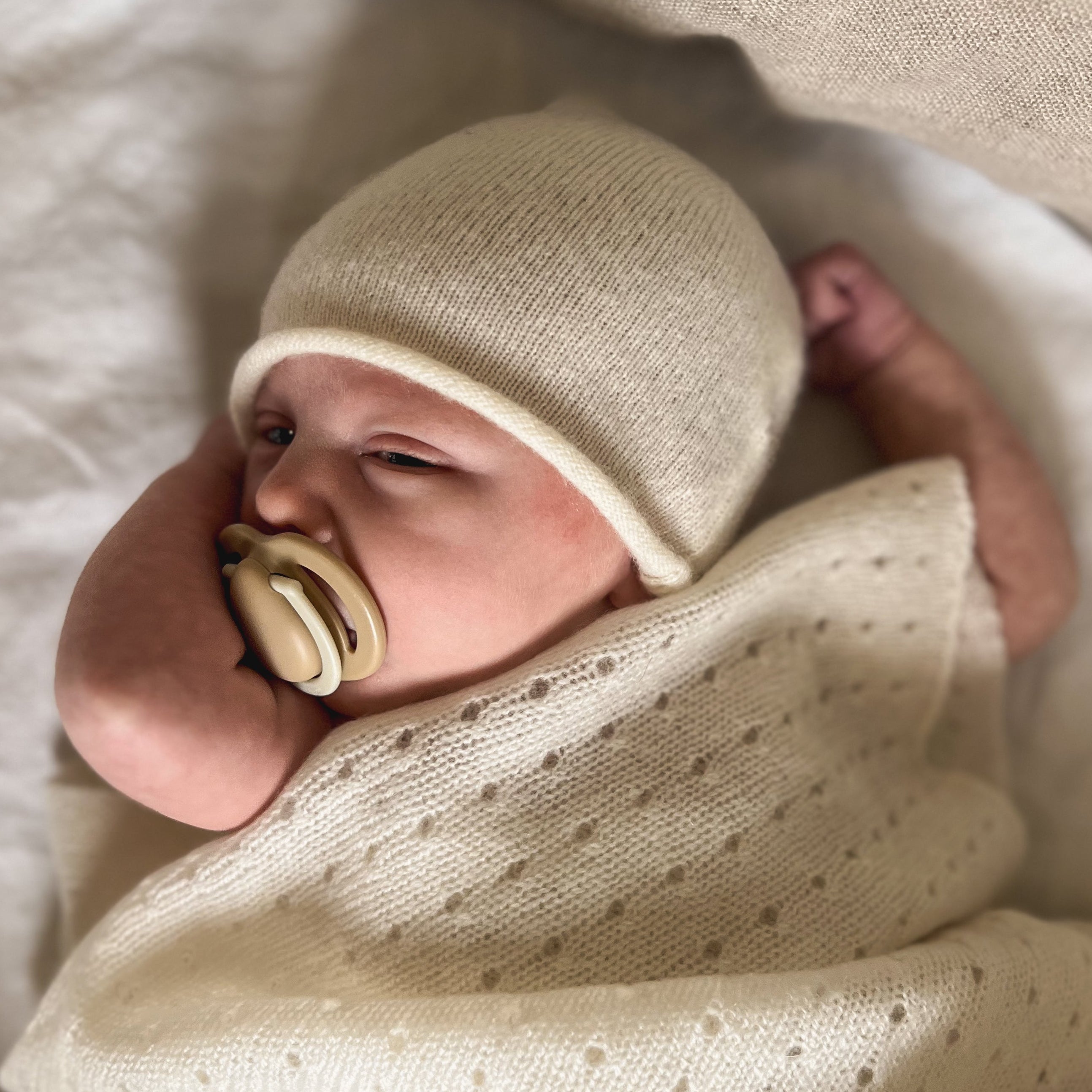 Hat and Booties Gift Set Ivory