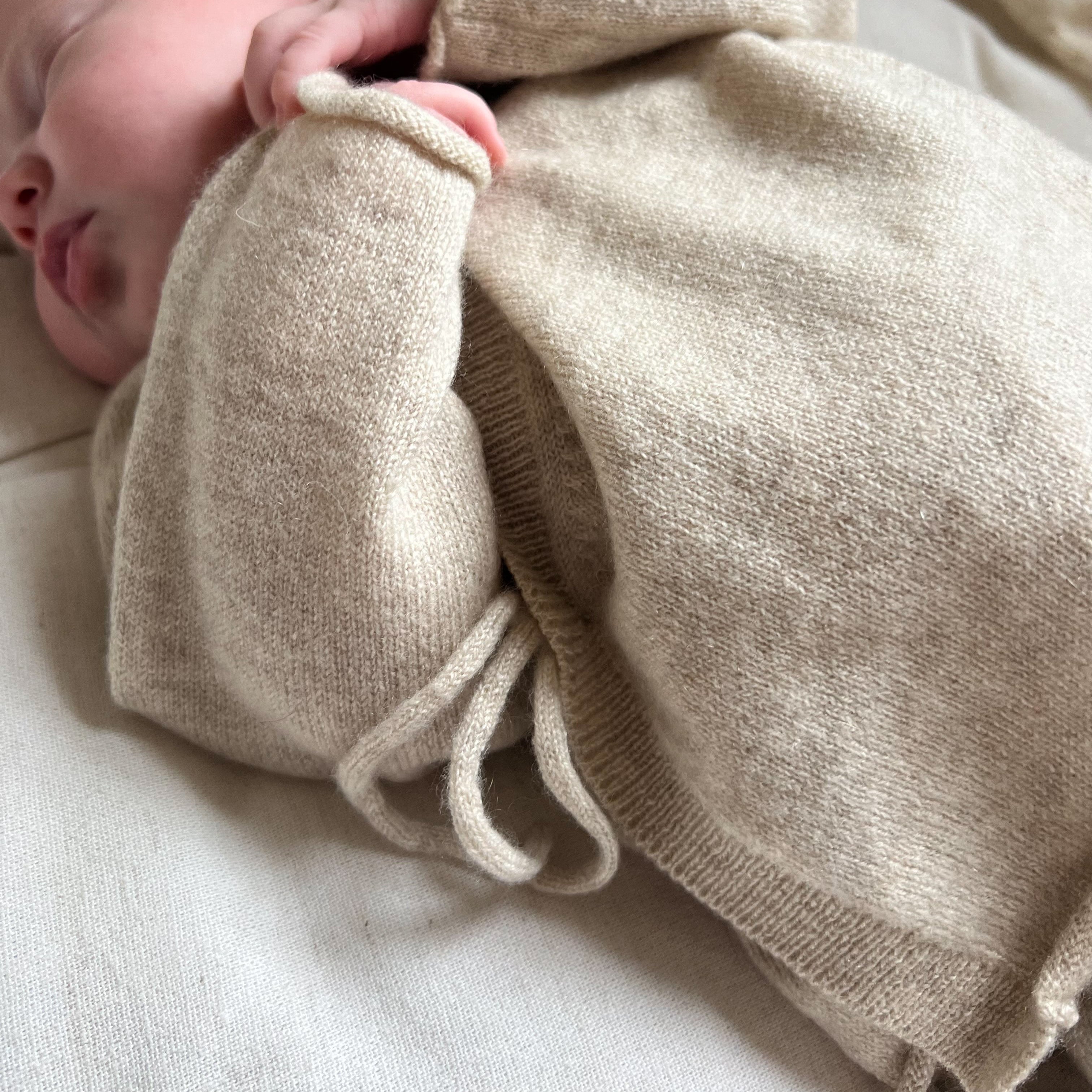 Cashmere Cardigan and Trouser Set Almond