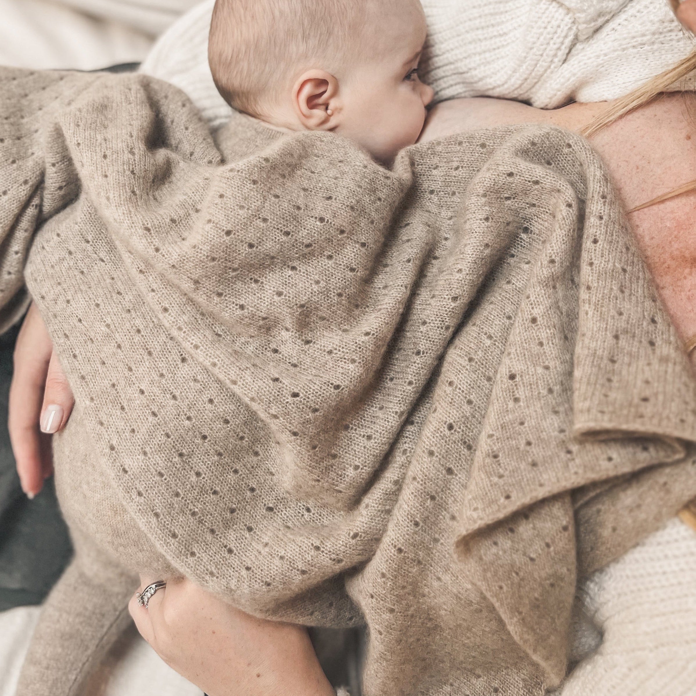 The Oatmeal Pointelle Blanket