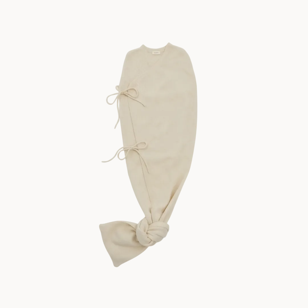 Ivory cashmere swaddle wrap