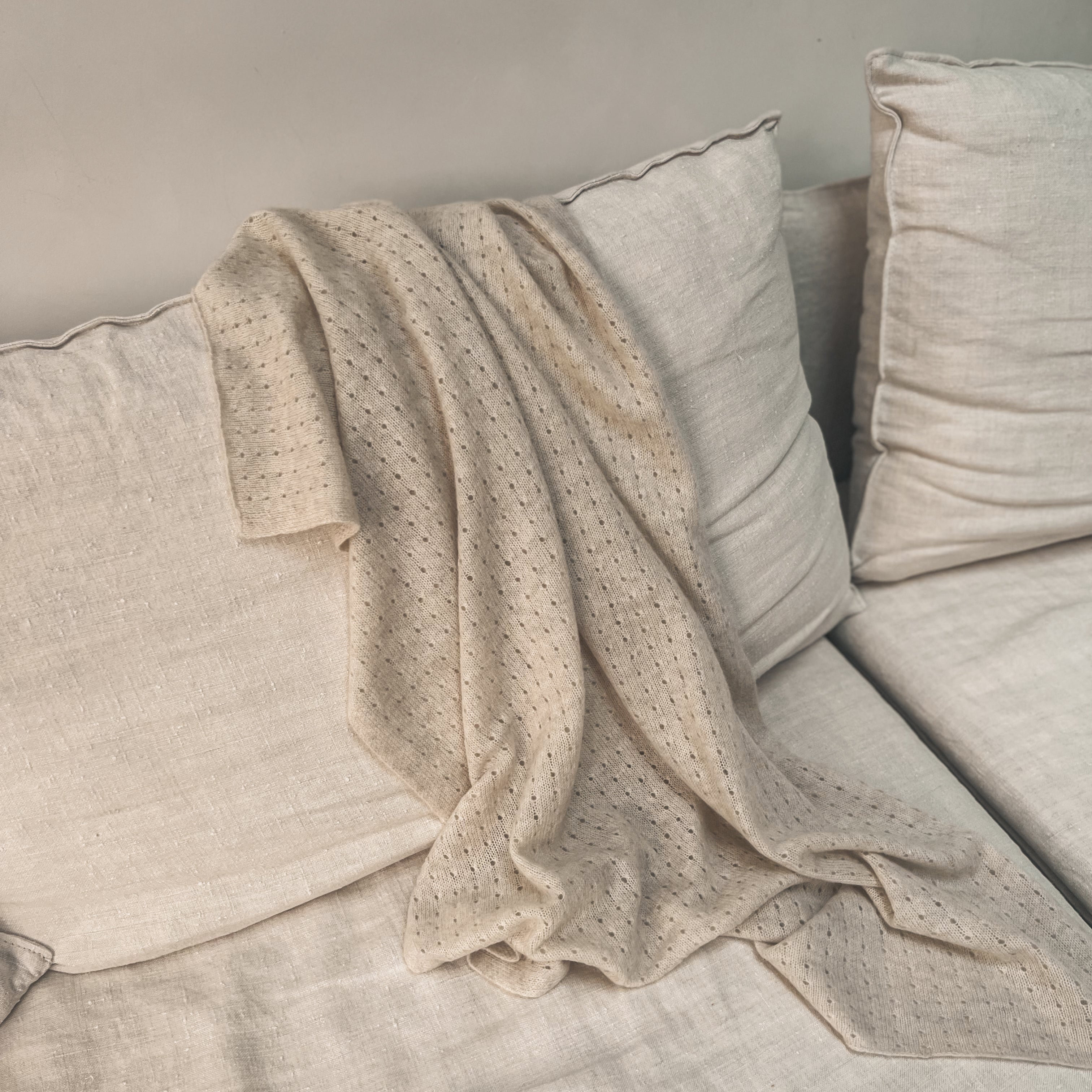 The Almond Pointelle Blanket