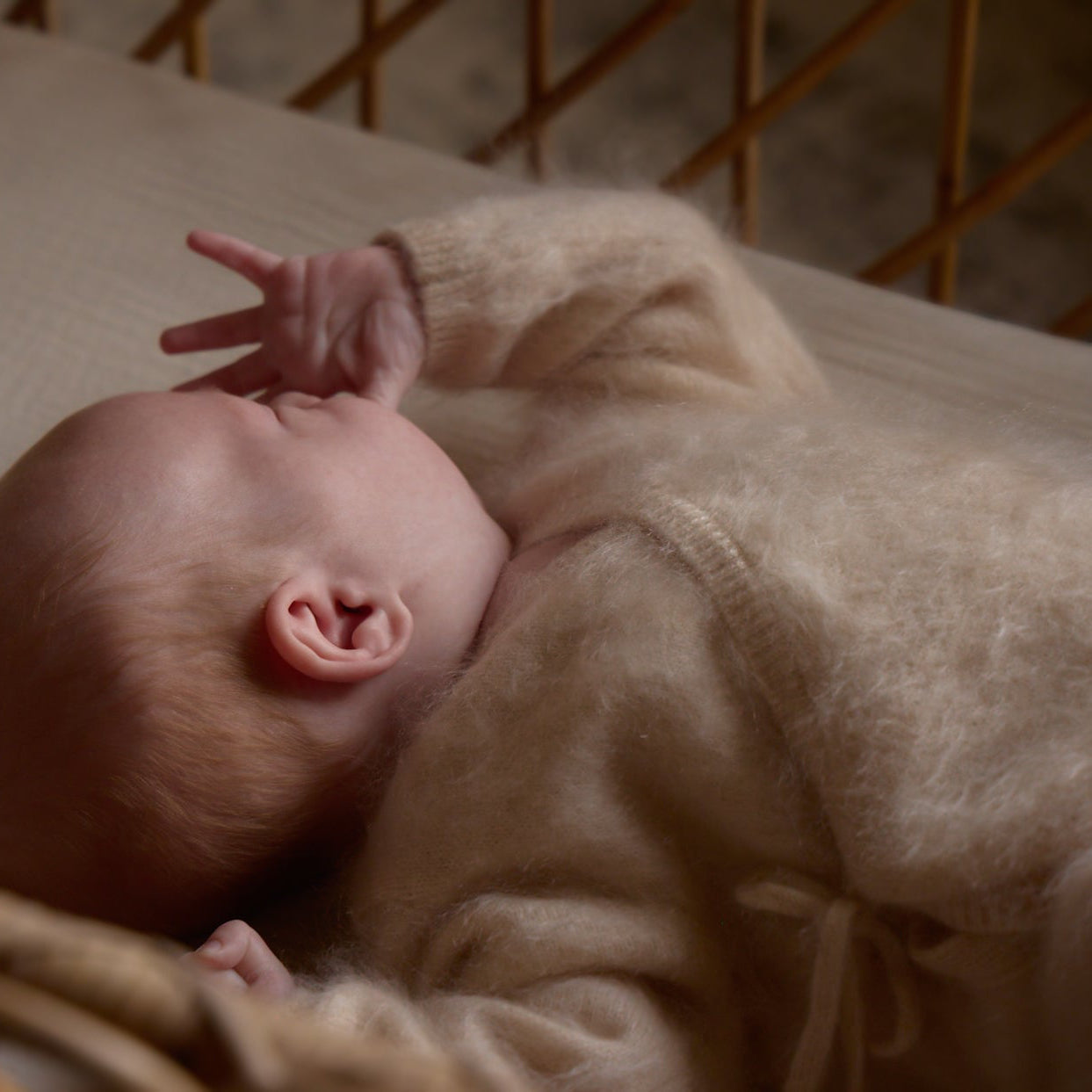 Brushed Cashmere Romper suit Beige