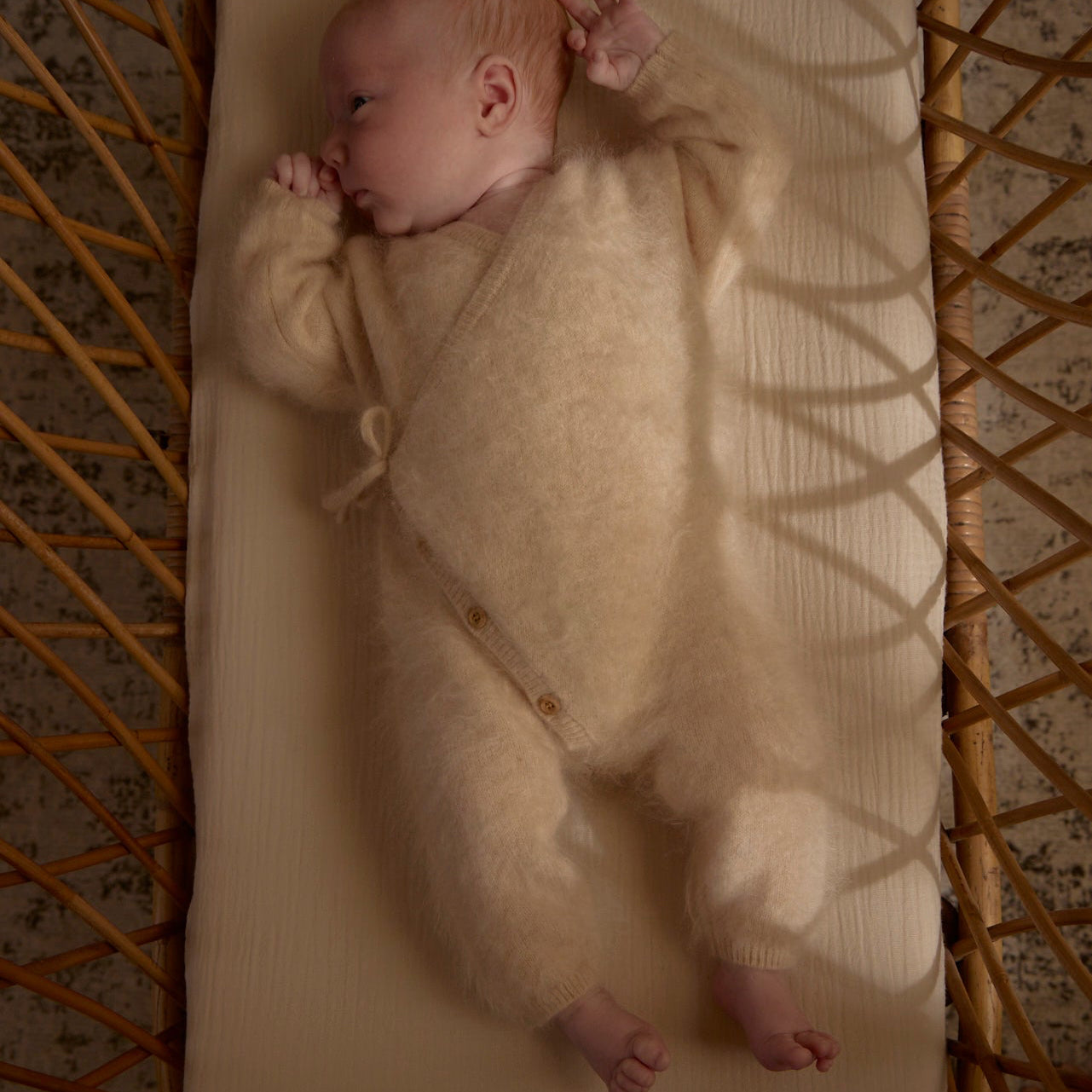 Brushed Cashmere Romper suit Beige