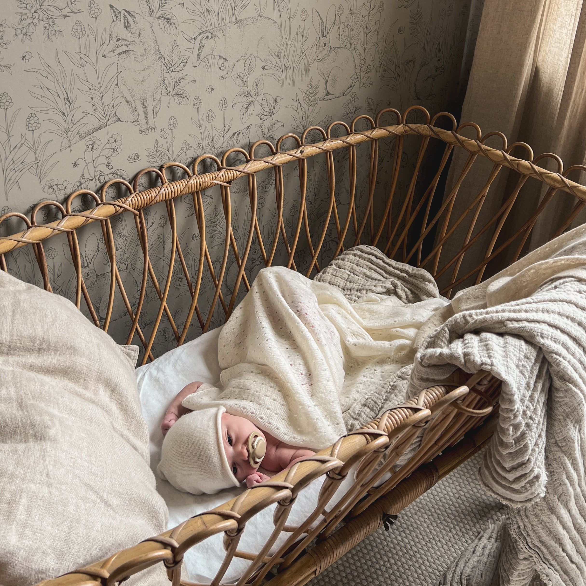 The Ivory Pointelle Blanket