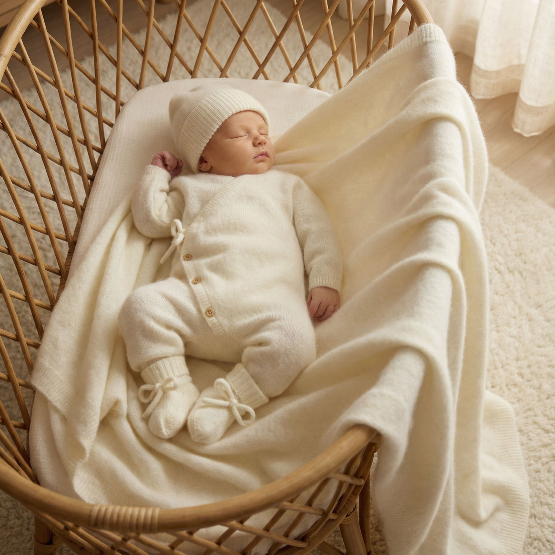 Brushed Cashmere Babygrow