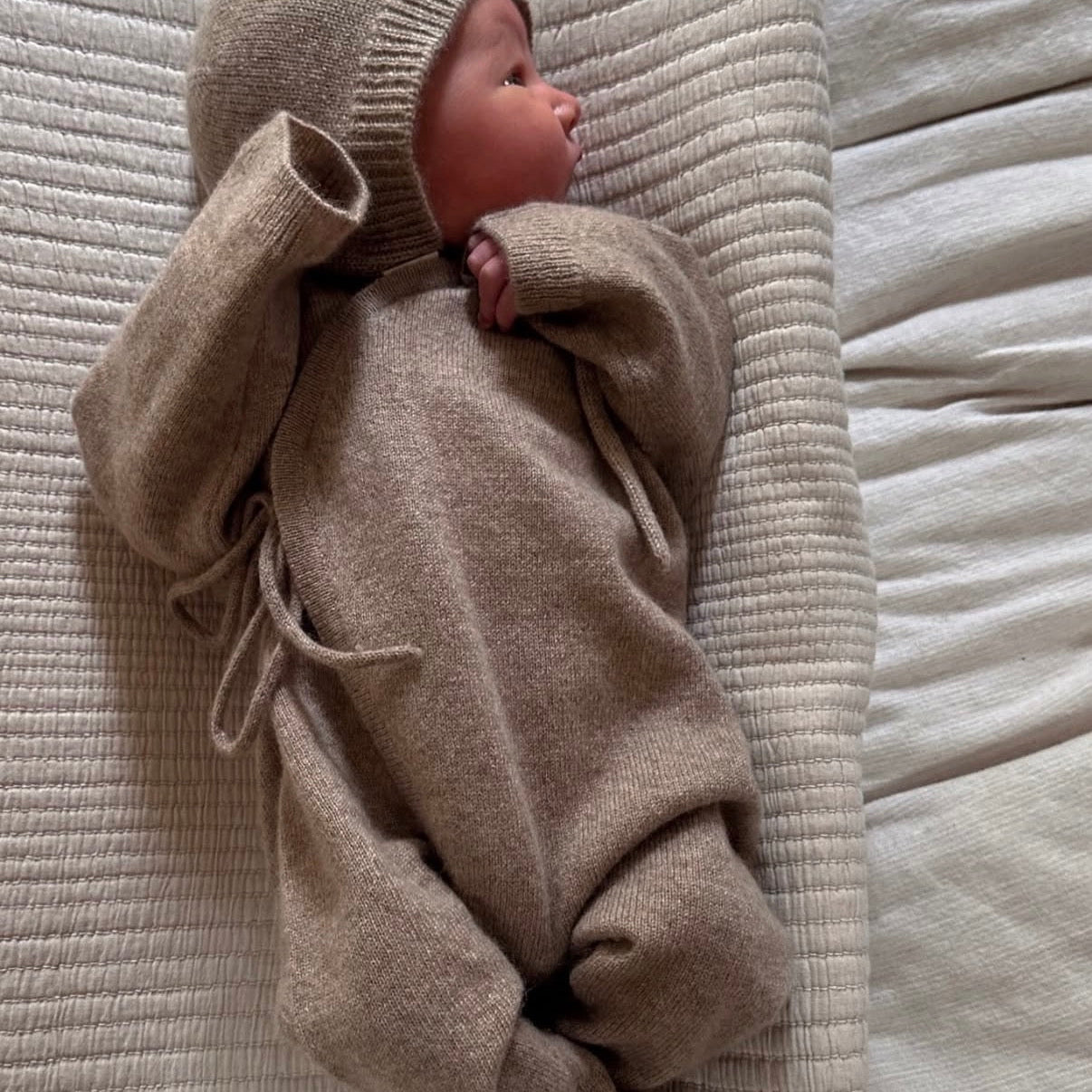 Cashmere Babygrow Oatmeal