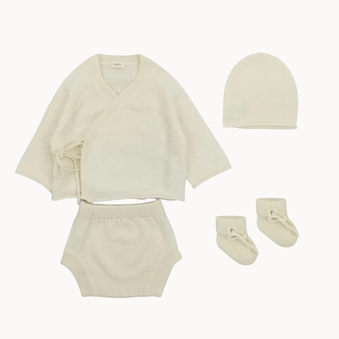 Cashmere Bloomer Gift Set Ivory