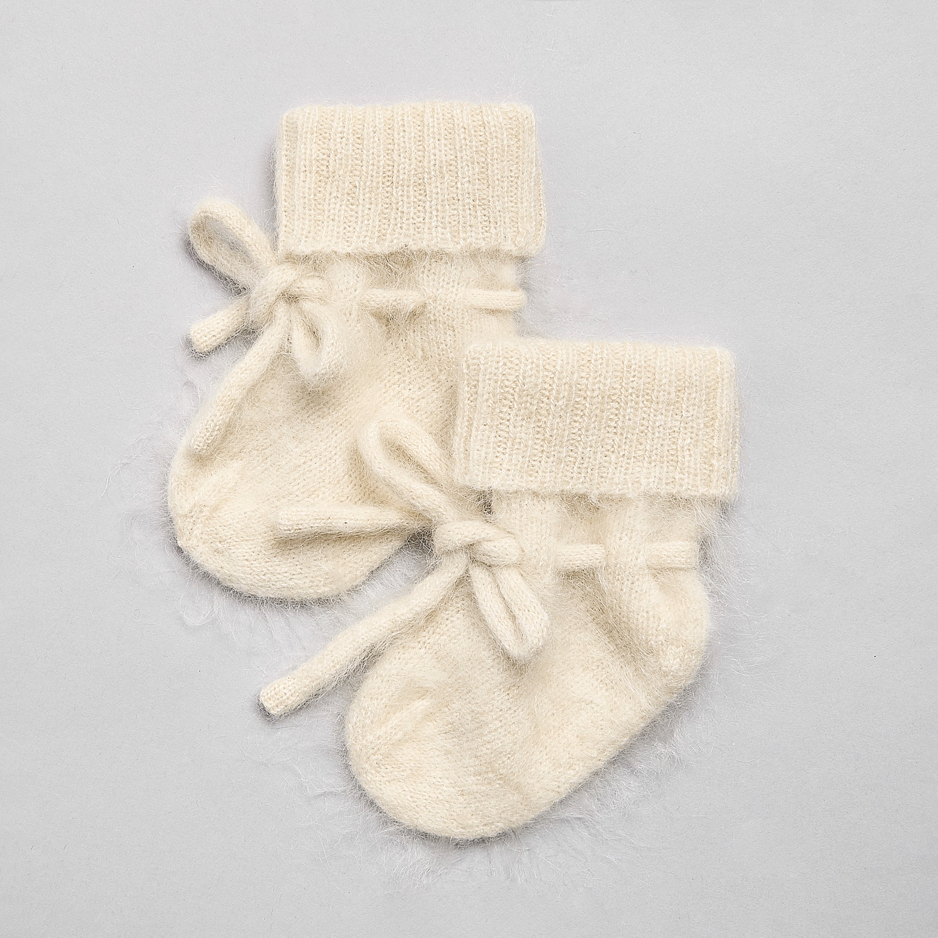 Brushed Cashmere Hat and Booties Gift Set Beige
