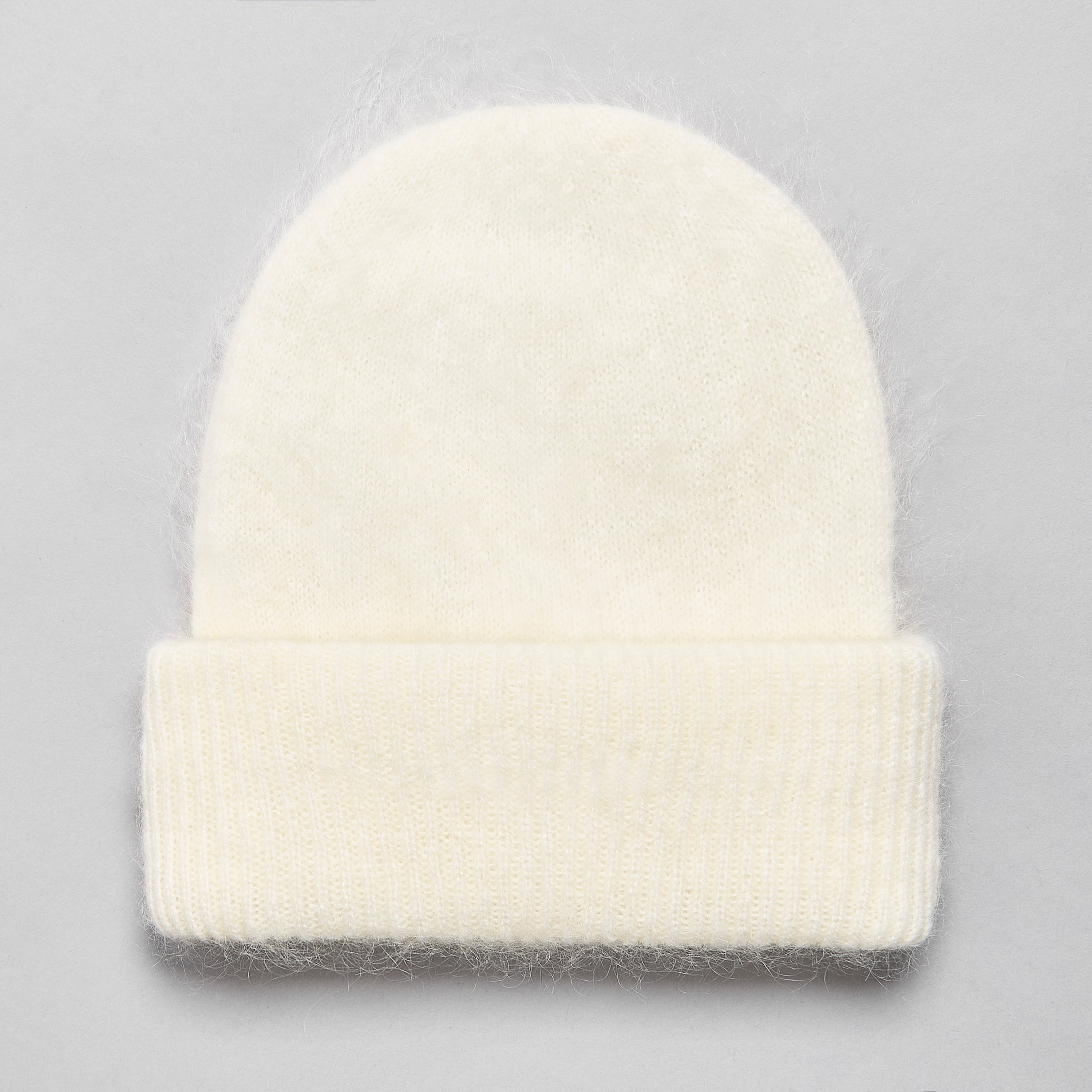 Brushed Cashmere Hat and Booties Gift Set White