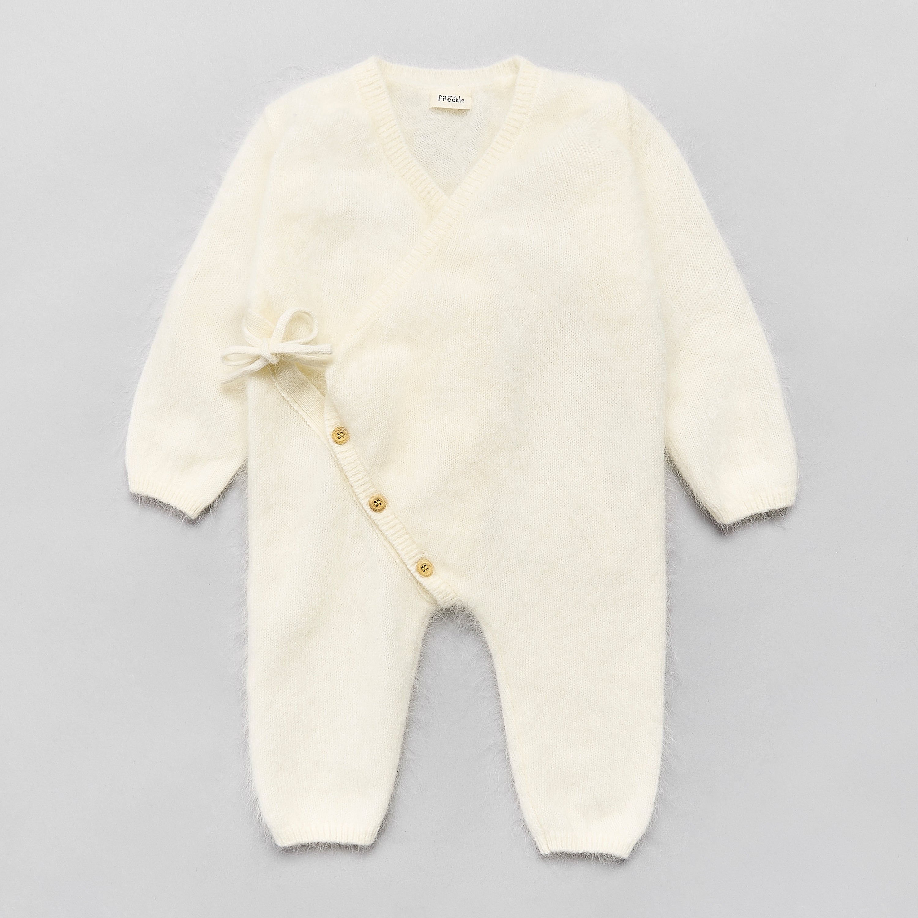 Brushed Cashmere Romper suit White