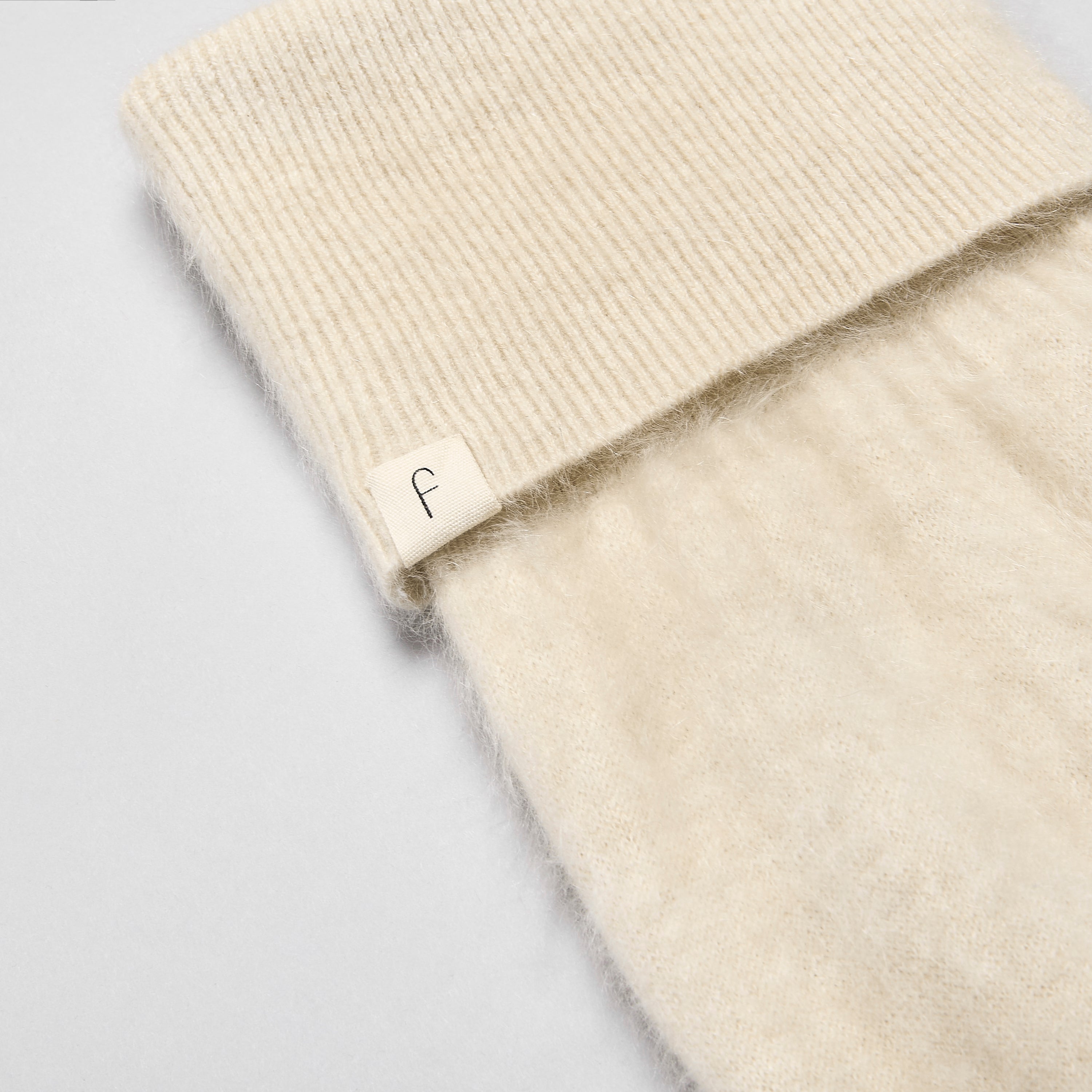 Brushed Cashmere Swaddle Cocoon Beige