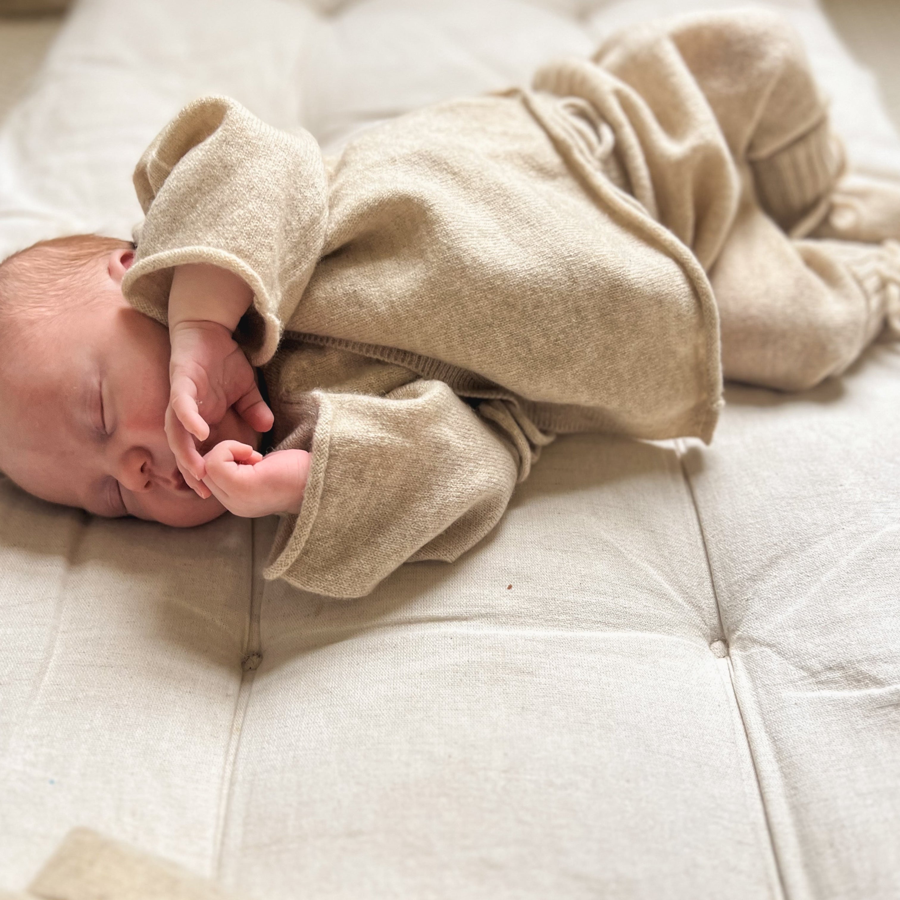 Cashmere Cardigan and Trouser Set Almond