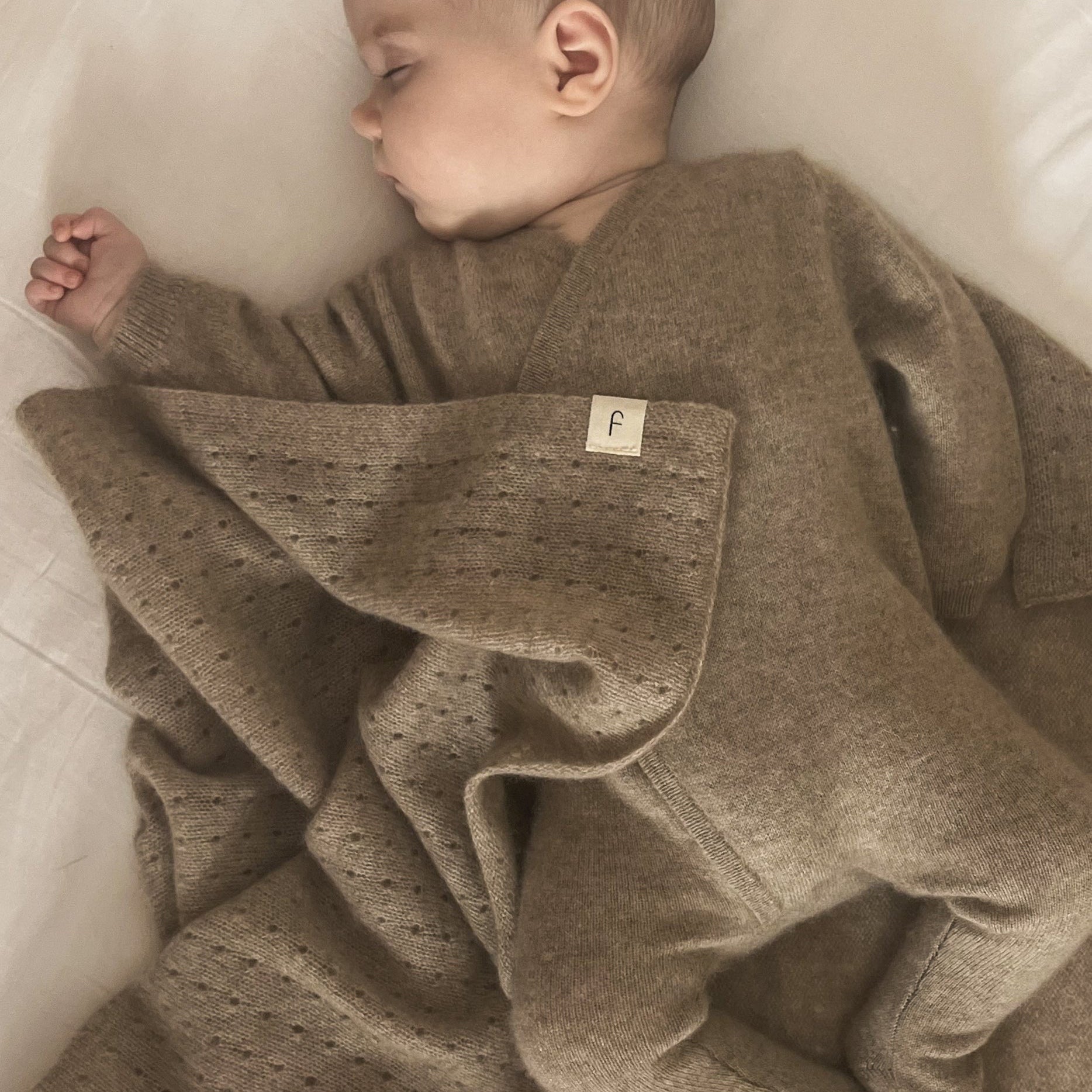 Cashmere Babygrow Oatmeal