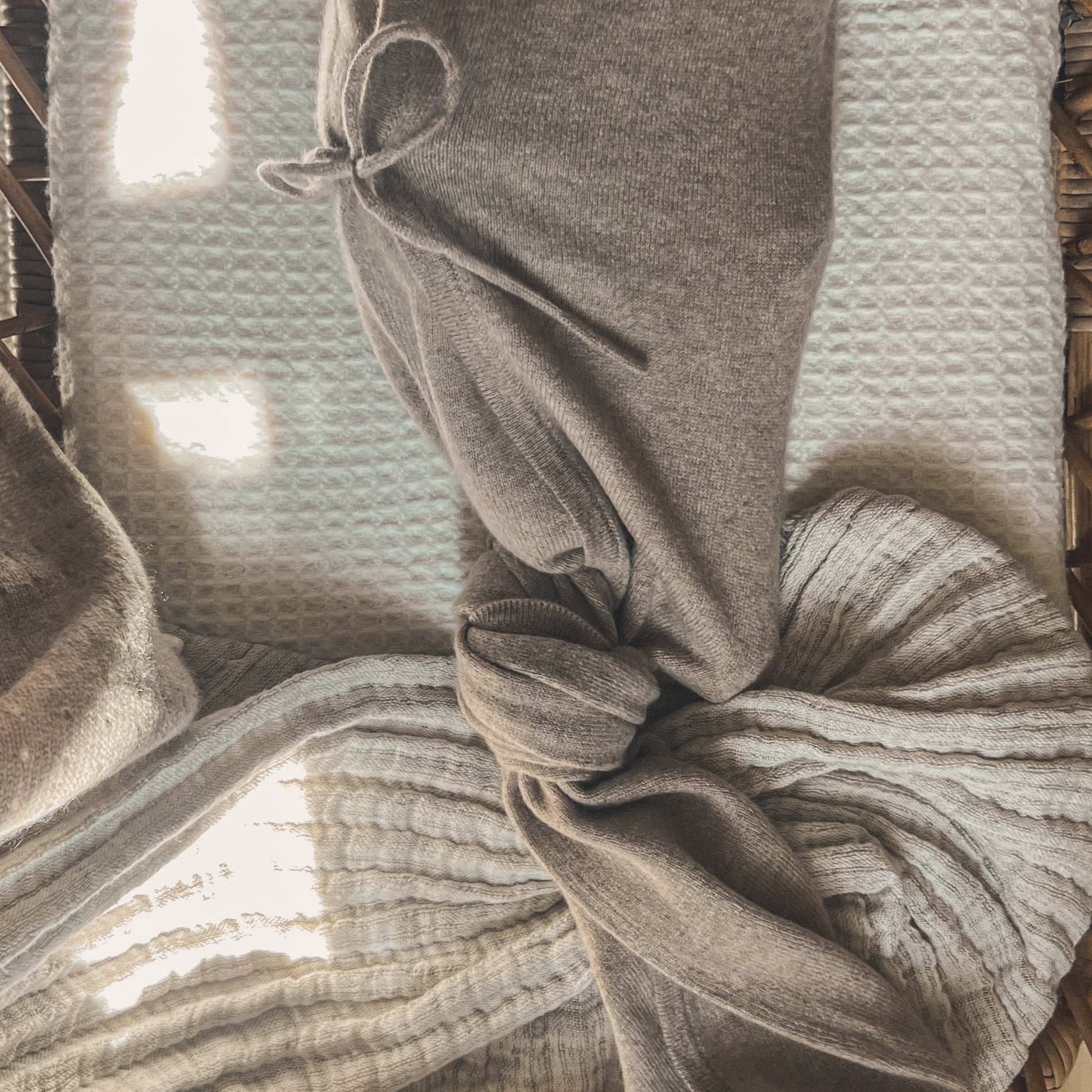Cashmere Swaddle Wrap Oatmeal